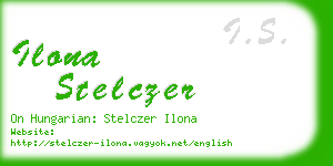 ilona stelczer business card